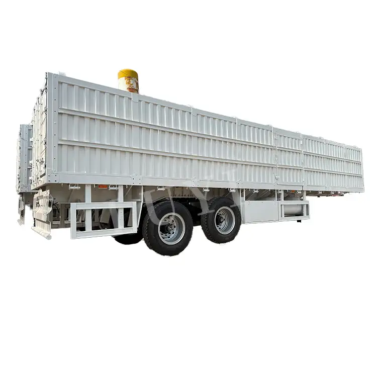 2AXLE 50 T BULK CARGO TRANFOCK BOX Truck Semi-Trailer Van-Type Полу прицепа 1