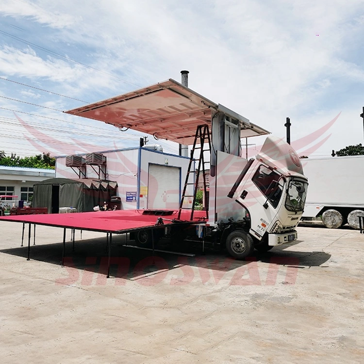 Mobile LED Stage Show Truck - Hydraulic Video Advertising 1