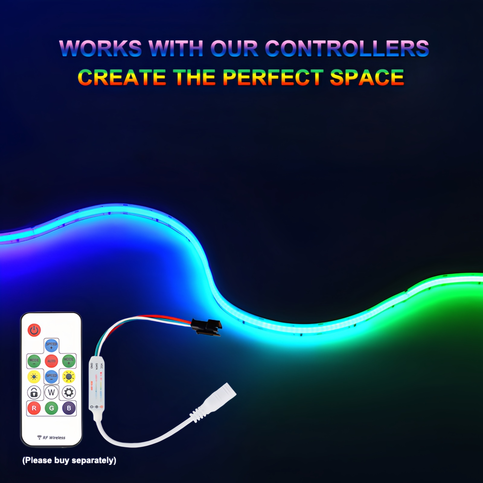 Светодиодная лента GO OCEAN COBIC Dream Color с градиентом RGB для домашнего и коммерческого освещения. Энергоэффективность. 4
