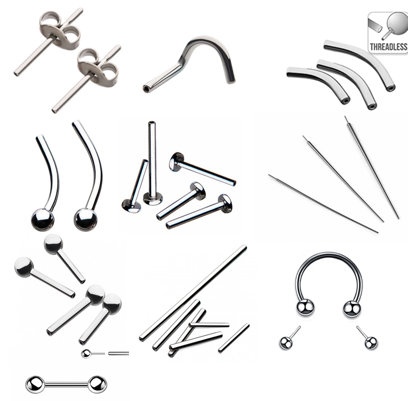 Eternal Metal Astm F-136 Ti 6al4v Eli Titanium Implant Grade Threadless Piercing Body Jewelry 1