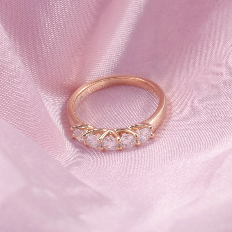 Provence Jewelry 18k 14k 10k Yellow Solid Gold Moissanite Round Shape Def Engagement Wedding Classic Luxury Women Party Ring 1