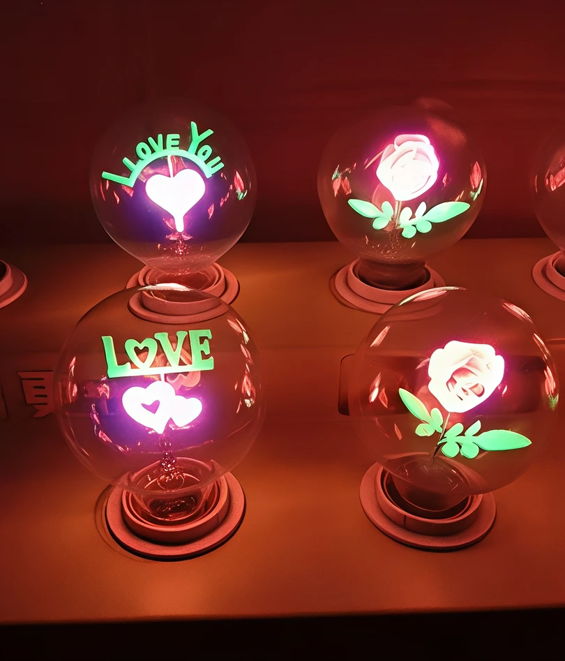 Full Glass G80 220V E27 Flame Bulbs for Indoor Decorating 1