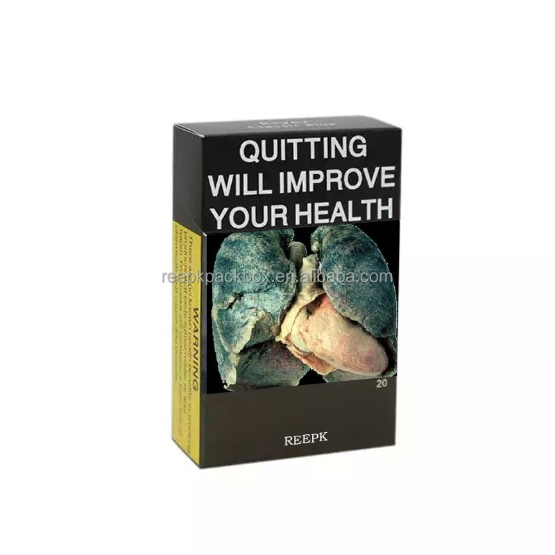 Empty 20 Cigarette Packs Cigar Case Packaging Boxes Tobacco Smoking Folding Paper Boxes 1