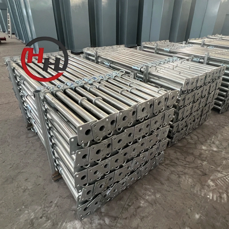 Escoras telescópicas ajustáveis ​​para andaimes em aço galvanizado de 2 a 5 metros. 1