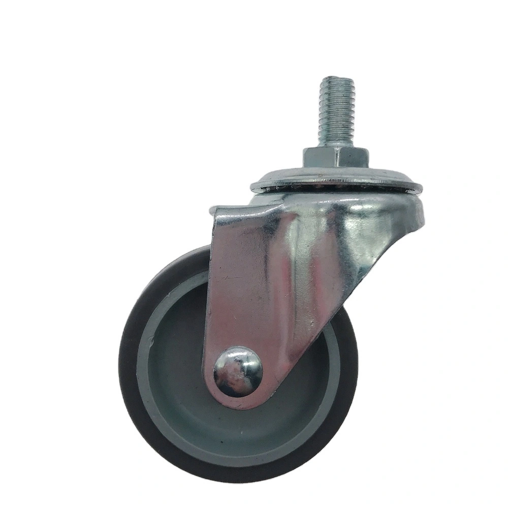 Tpr Quiet Noiseless Casters Wheel Small Floor Protect Thermoplastic Rubber 50mm 2 Inch Swivel Dajin Caster 1
