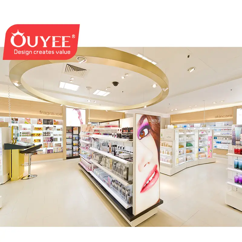 Maßgefertigte Ladeneinrichtungen für Kosmetikgeschäfte im Einzelhandel 1