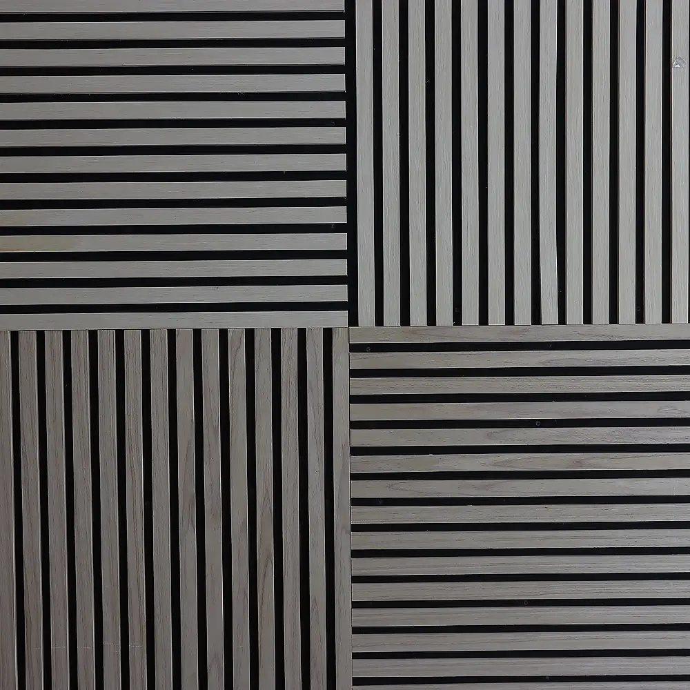 Painéil Balla Fuaimiúla Adhmaid Painéil Fál Ionsúiteacha Fuaime Gallchnó Dubh 1