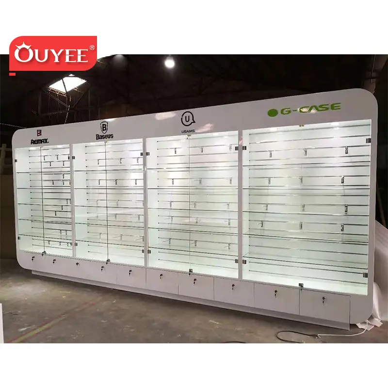 متجر هواتف محمولة مباشر من المصنع مباشرة، واجهة عرض زجاجية، عداد عرض زجاجي، كاونتر عرض الهواتف المحمولة من المصنع 1