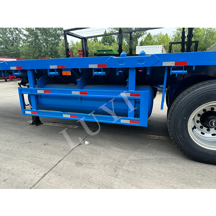 40ft 3 Axle Flat Bed Flatbed Semi Trailer | LUYI 7