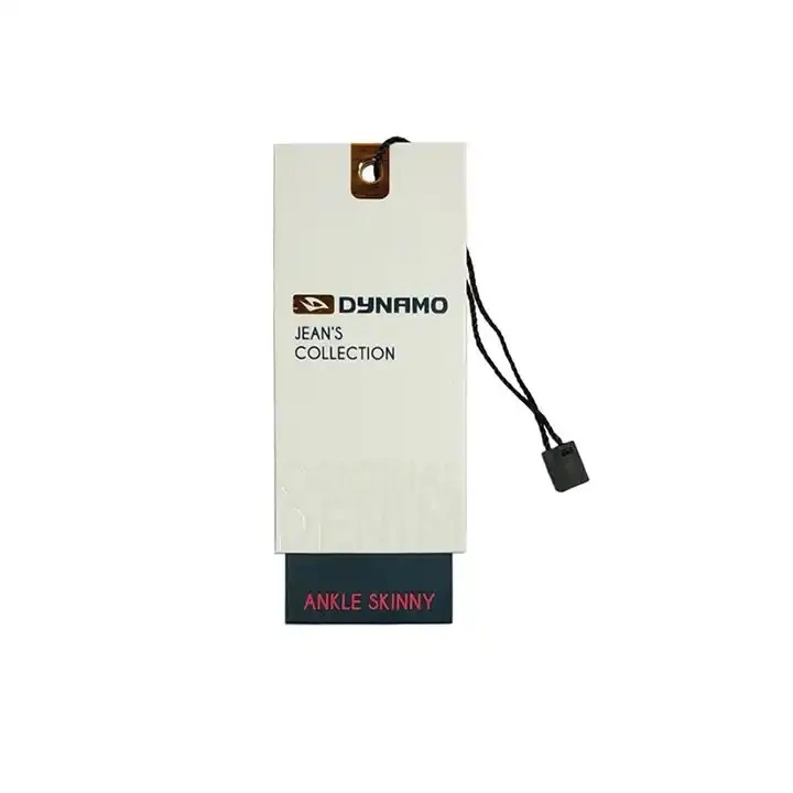 Luxury Recycled Garment Labels Embossed Custom Printing Hang Tags Special Cardboard Clothes Hangtags for Clothing Own Logo 1