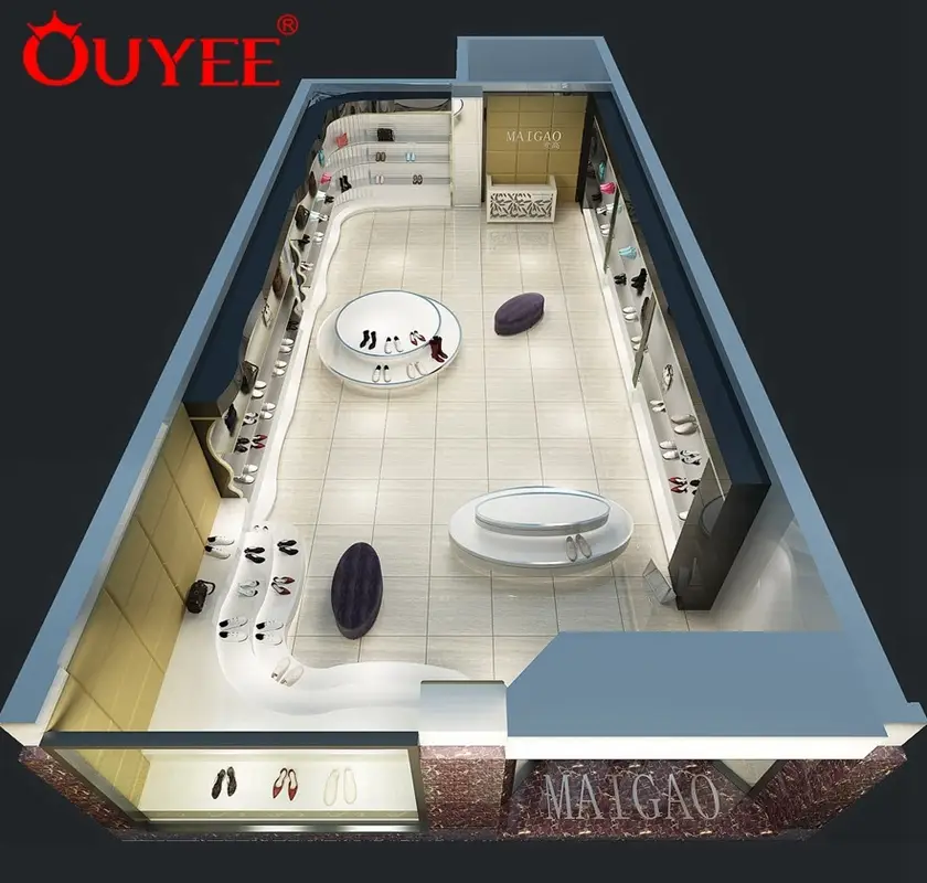 Maßgefertigte Ladeneinrichtungen für Schuhgeschäfte und Schuhläden 1