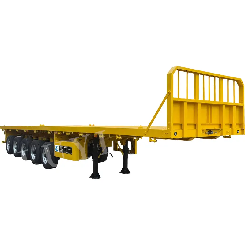 LUYI 5-Axis Flatbed Semi Truck Container Trailer 1