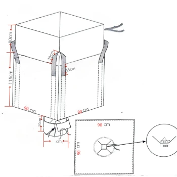 Fibc Bulk Big Bag Container Bag Super Sack For Agricultural Rice Wheat Flour Grain Seed Corn Gluten Animal Feed 1
