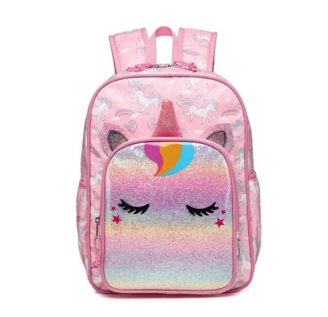 Glittery Unicorn Girls Kids Backpacks Cute Lightweight Water Resistant Preschool Kindergarten Backpack 1