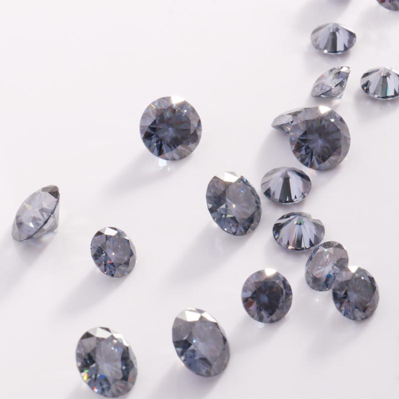 Zertifizierter loser Diamant Herz <000000> Pfeilschliff 6,5 mm Vivid Grey Moissanit Edelstein zur Schmuckherstellung 10