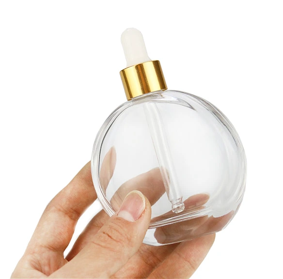 Empty Transparent Glass Dropper Bottle - Custom Logo, Essential Oil Perfume Serum 1
