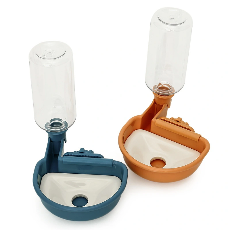 Cage murale de recharge automatique d'usine suspendue bouteille de recharge pour animaux de compagnie contrôlée par ligne de flottaison intelligente de 480 ml avec plastique pour mangeoire pour animaux de compagnie-Xinchen 1