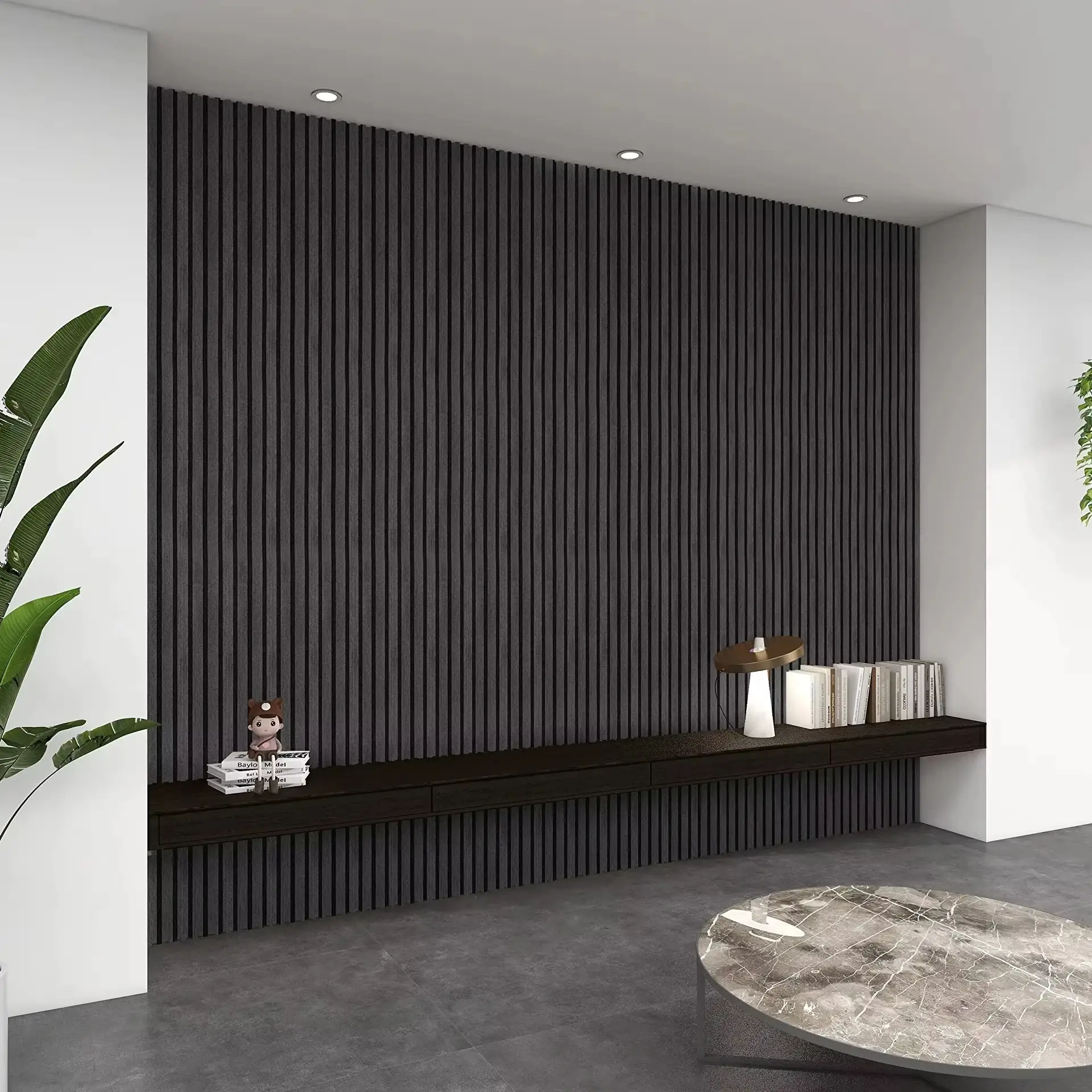 Multi-color Wooden Acoustic Panels Decorative Akupanel Soundproofing Slat Panels 1