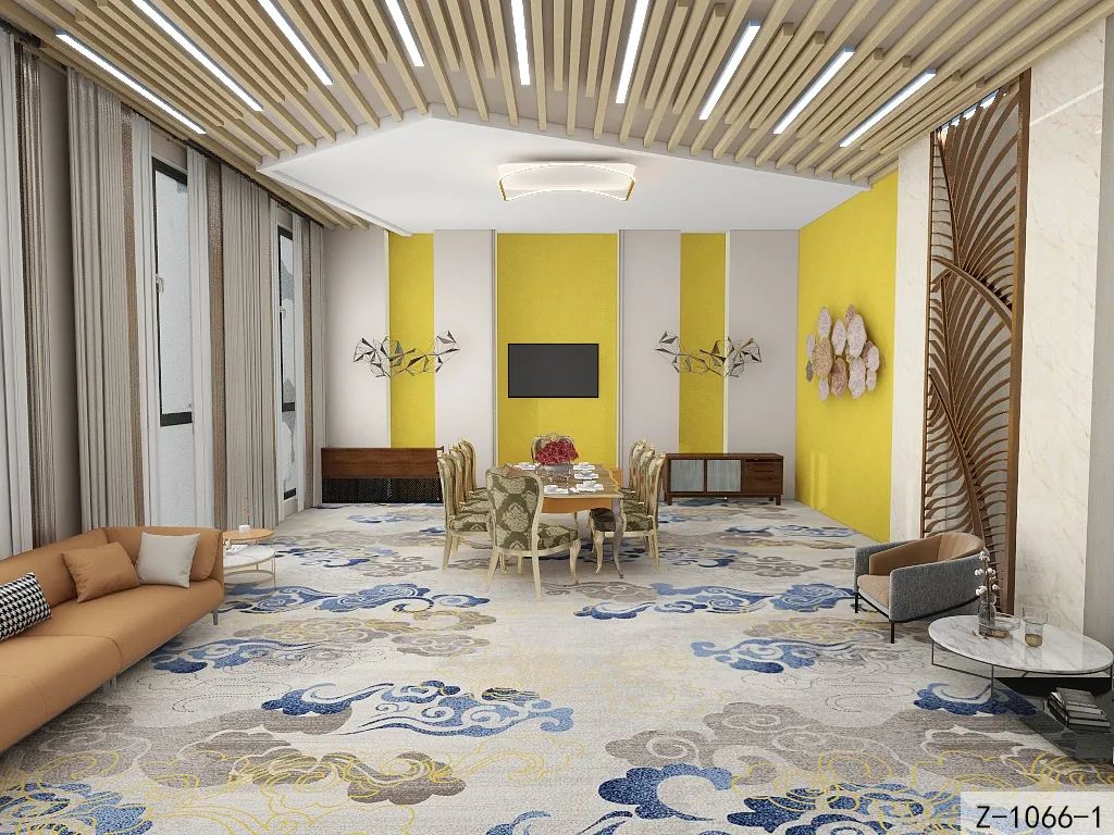 Moquette Wilton a fantasia floreale, disponibile all'ingrosso per hotel e casinò. 5