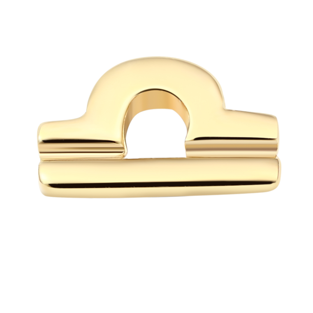 Eternal Metal 14k Solid Gold Zodiac Signs Libra Conch<000000>labret Tragus Jewelry Threadless Push In Ends Tops 4