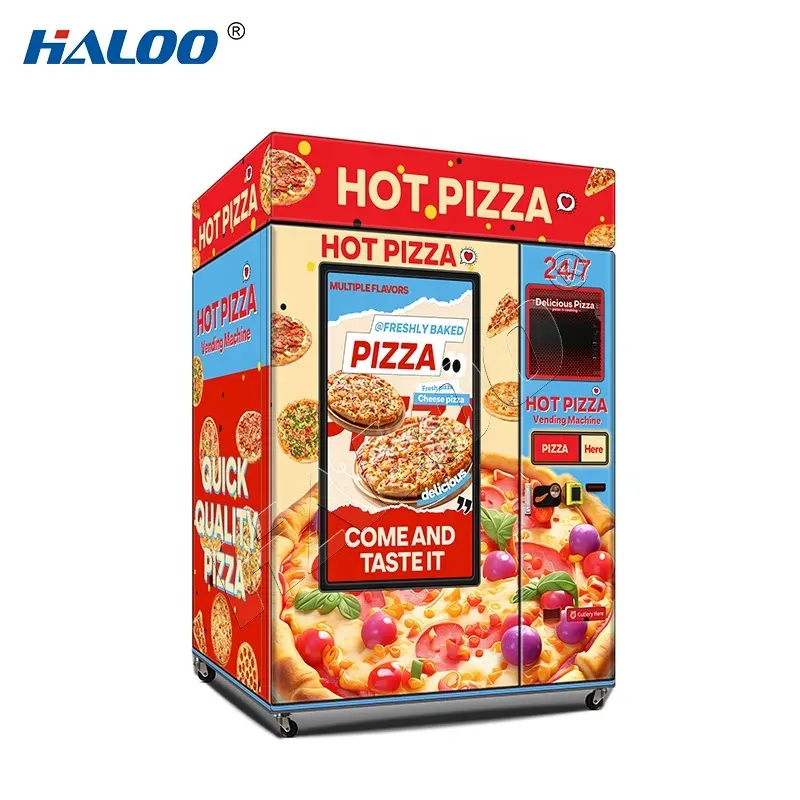 For Shopping Malls Pizza Vending Machine 1700(L)*1030(W)*1980(H)mm by Haloo 3