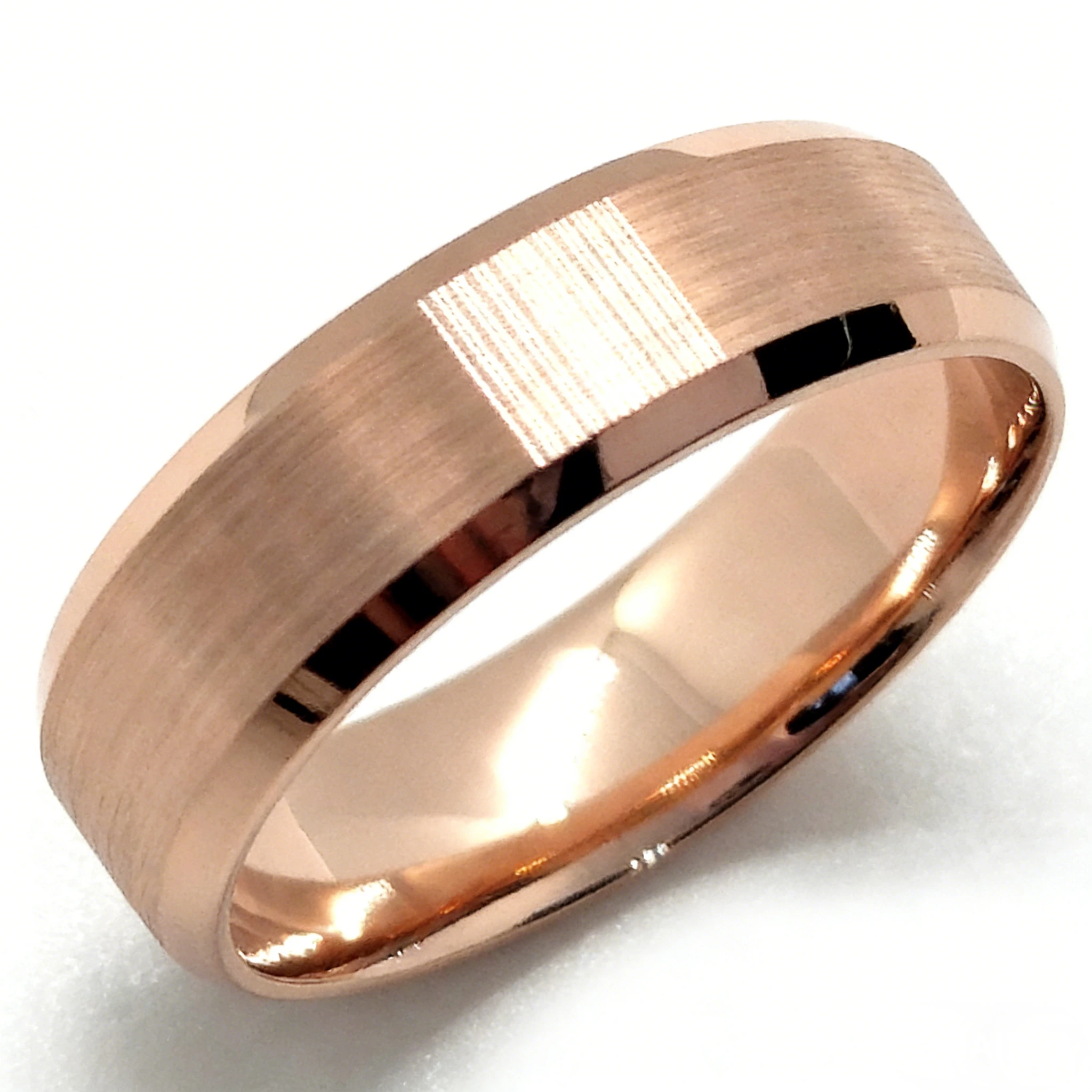 Anello di fidanzamento in oro rosa 9 carati, gioiello pregiato, anello di fidanzamento in oro vero per coppie. 1