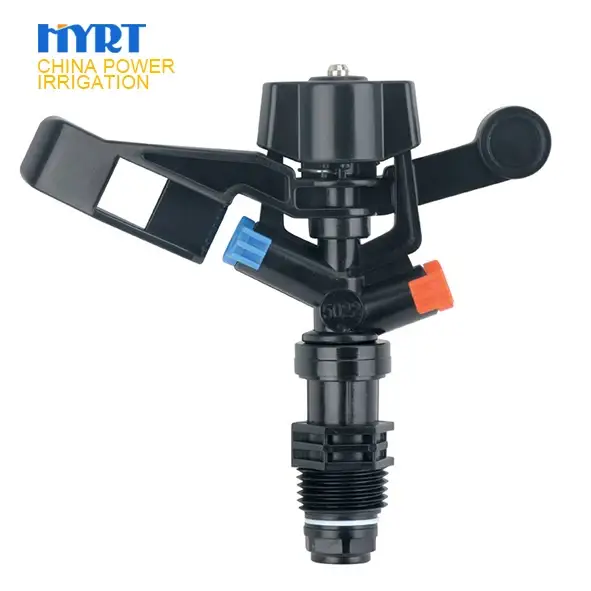 塑料360°冲击式蝶形洒水器，1/2英寸外螺纹 1