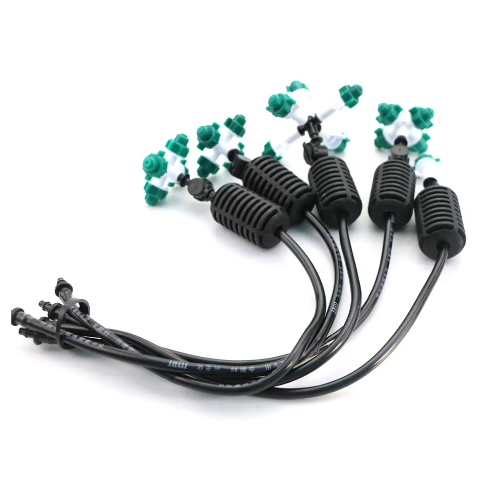 适用于温室和花园的四出口雾化喷洒器 1