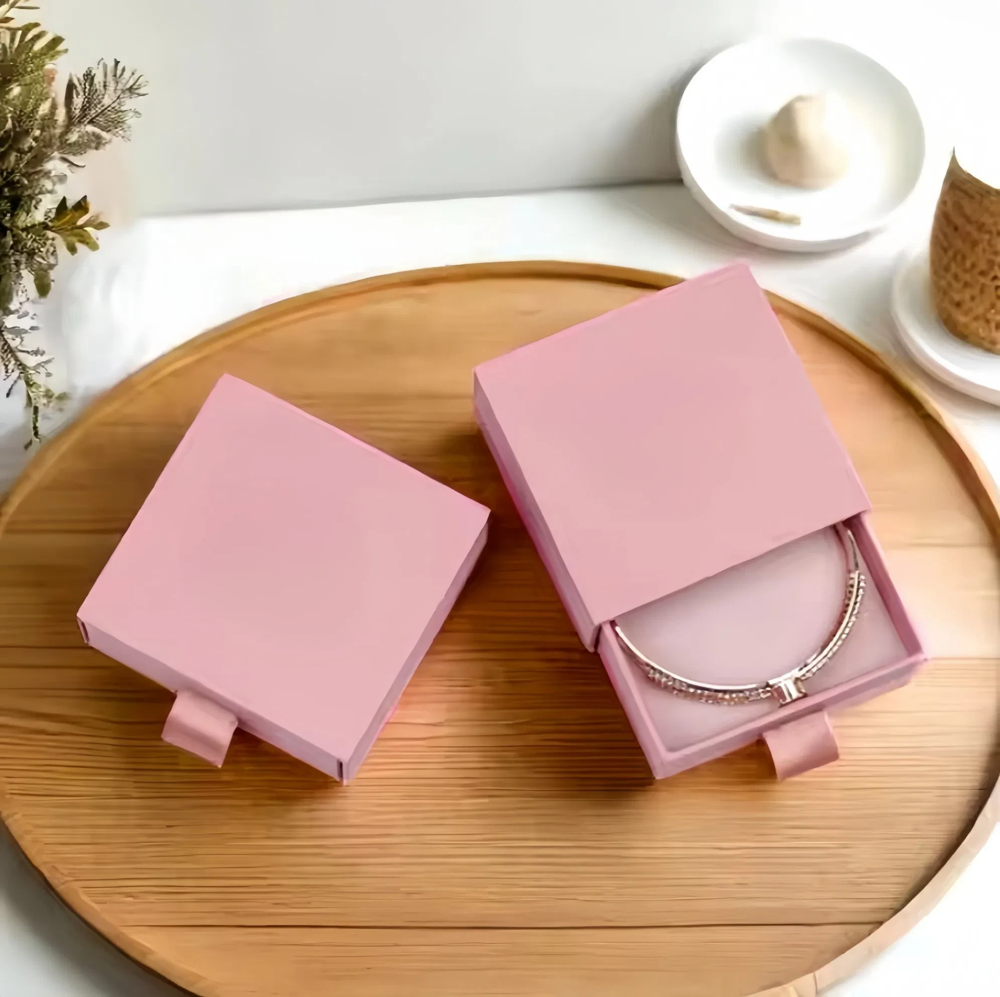 선물용 핑크 주얼리 포장 상자 도매 맞춤 제작 1