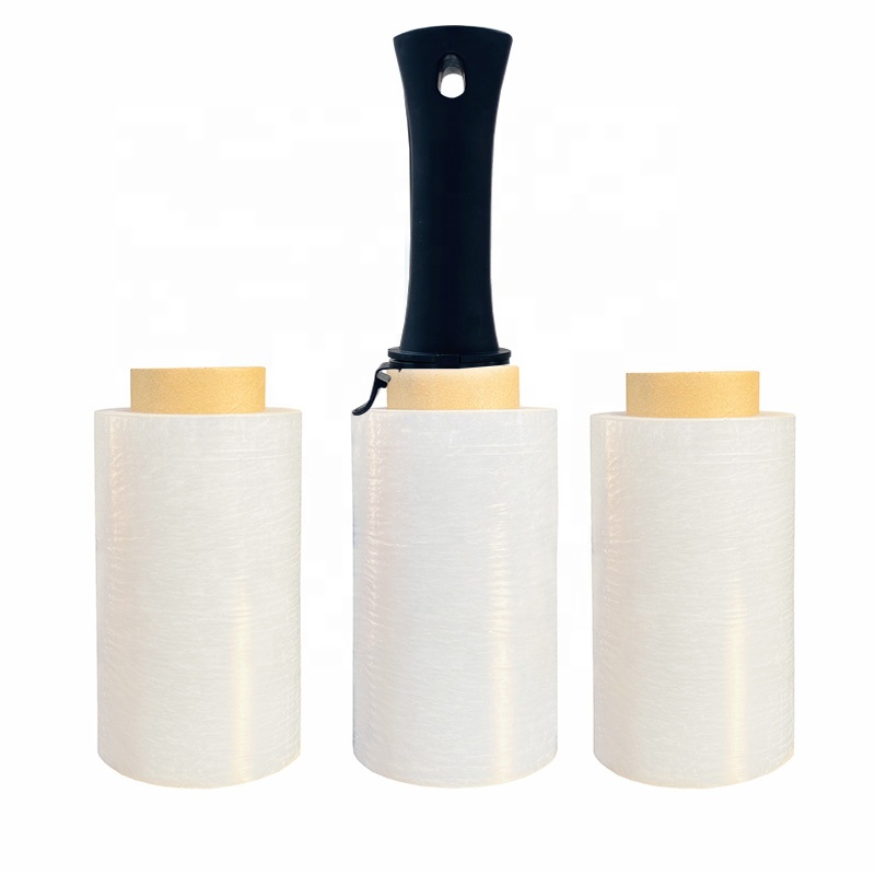 Individuell anpassbare Mini-Stretchfolienrolle aus LLDPE mit Griff für handliche Verpackungen 1