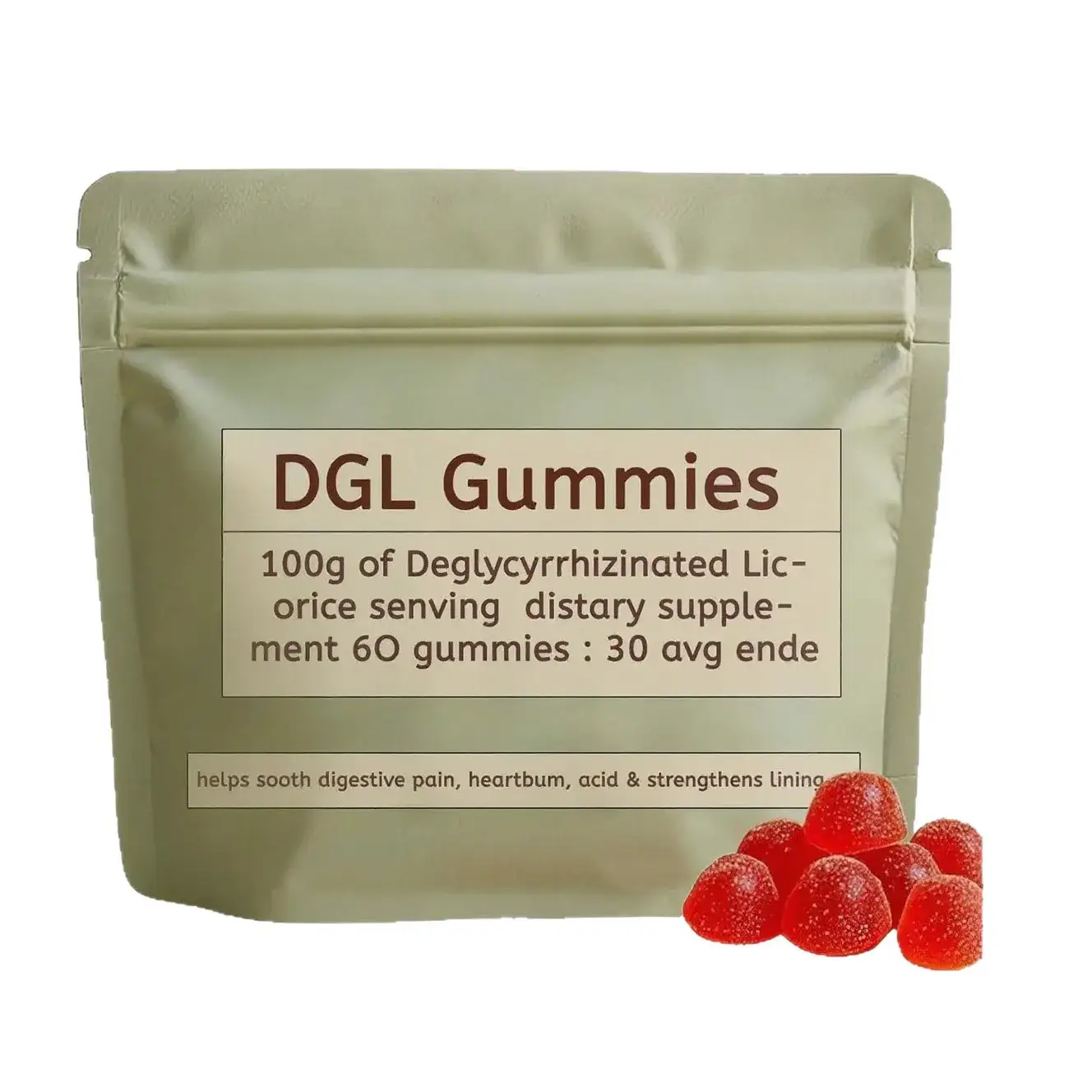 OEM ODM DGL Berry Gummies 60ct Immune GMP Not for Pregnant 1