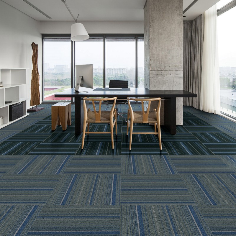 Piastrelle di moquette in nylon 100%, 50x50 cm, per uso commerciale. 4