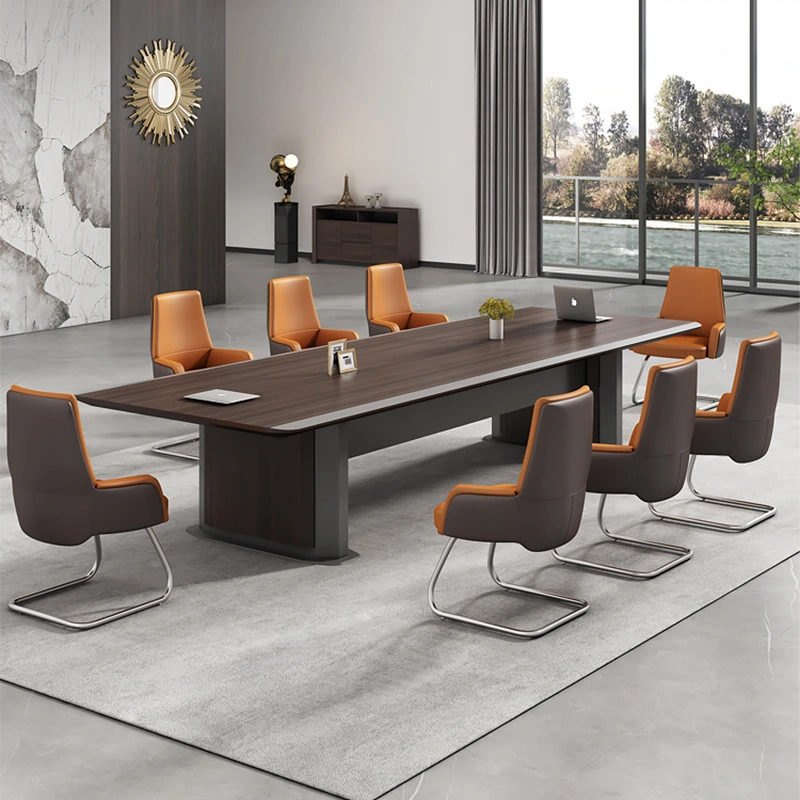 Nueva mesa de conferencias de madera duradera, mesa de sala de reuniones para jefes, fabricante chino 1