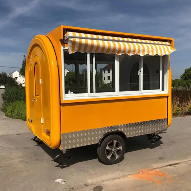 Carrito de comida móvil para hamburguesas, caravana, camión de comida, remolque de comida para negocios móviles, coche personalizado, restaurante, equipo de restaurante 1