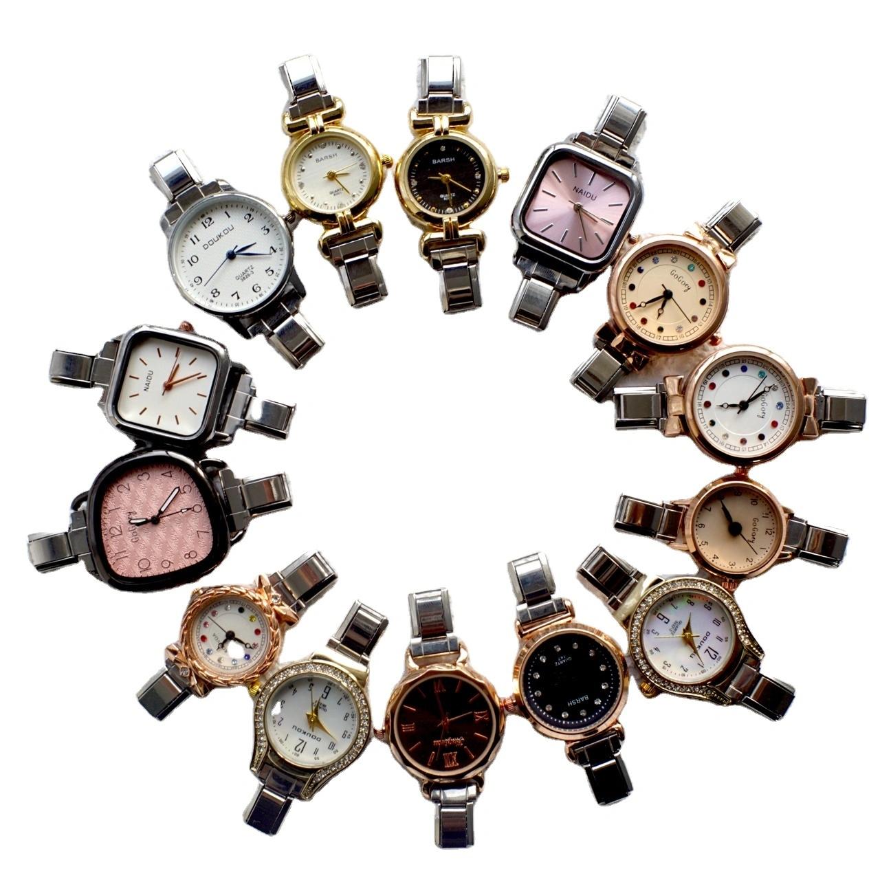 New Hot Selling Module Bracelet Watch Women's Quartz Watch Wholesale Bracelet Diamond Inlaid Versatile Diy Watch 1