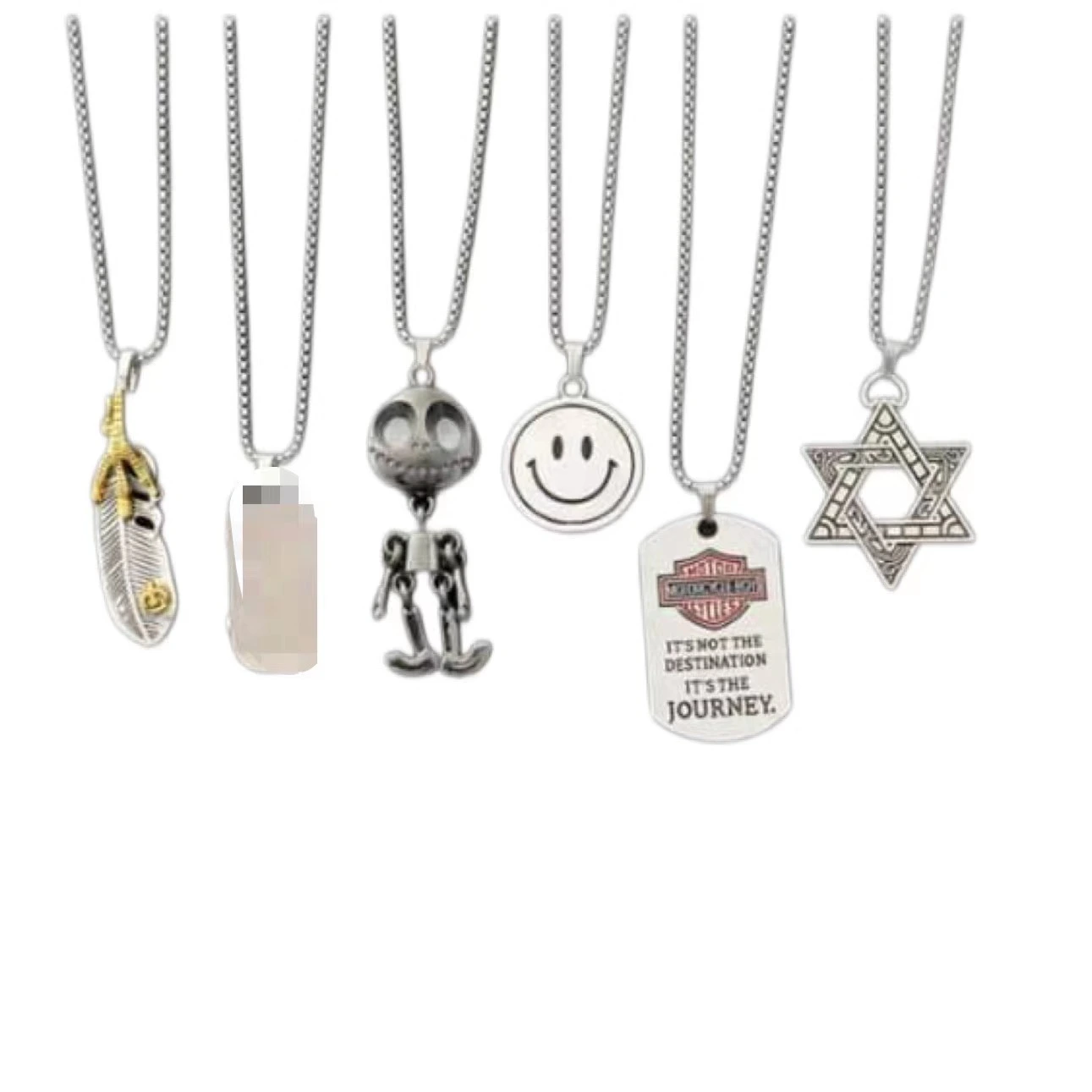 Versatile And Personalized Long Pendant Hip Hop Titanium Steel Pendant Sweater Chain Wholesale For Men And Women 1