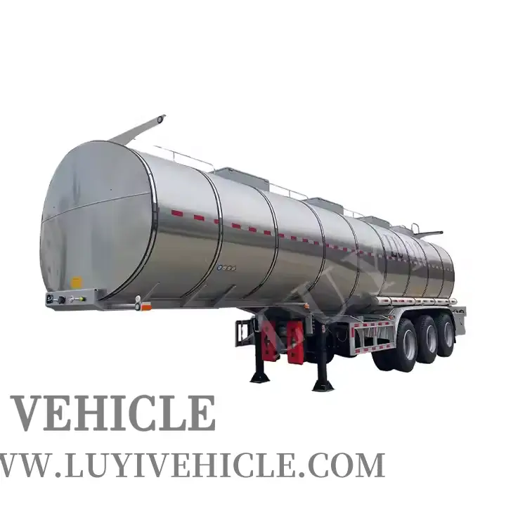 30T Cander de combustible de aluminio 3 ejes 40,000l 12 ruedas pesadas de servicio pesado 1