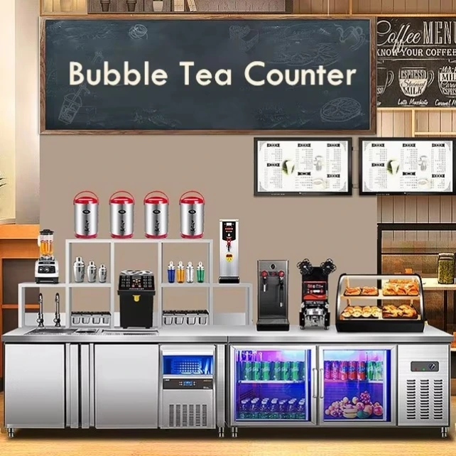 Commercial Automatic Bubble Tea Counter Milk Tea Equipment Custom Drink Station 1
