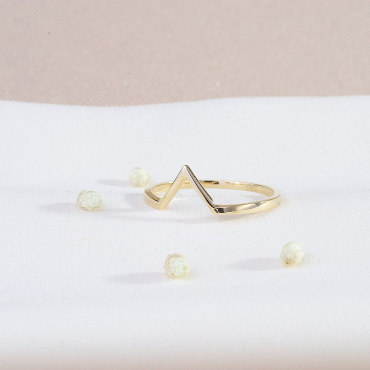 Provence Jewellery Simple Design Women Jewelry 24k Solid Gold Rings Wedding Engagement 1