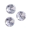 Round 8mm Rose Cut Diamond Simulate Moissanite Gemstones From Moissanite Manufacturer 1