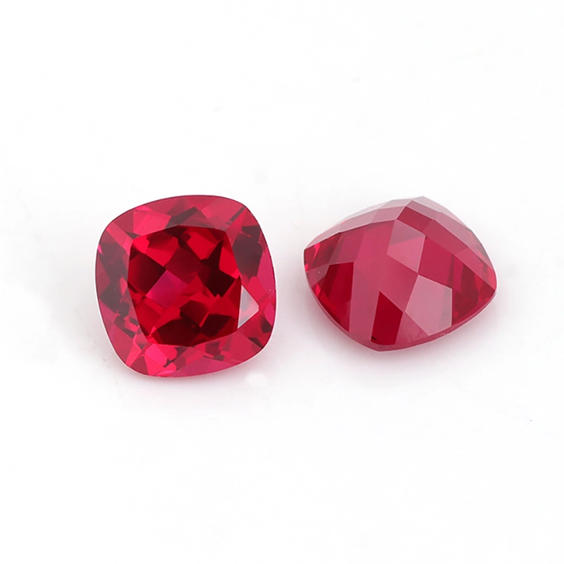 Wholesale Gems Beautiful Loose Diamonds Hot Sale Lab Grown Gemstone Ruby Cushion Cut Synthetic Ruby Stone Diamonds 1