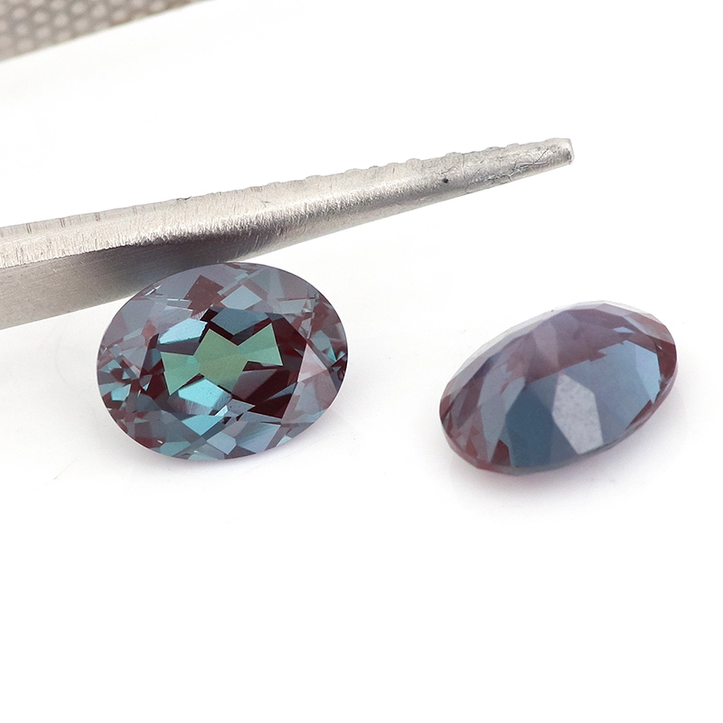 Handmade Lab Diamond Grc Certified Gems Factory Purple Color Lab Grown Alexandrite Lab Grown Gemstones Pear Cut Loose Diamond 1