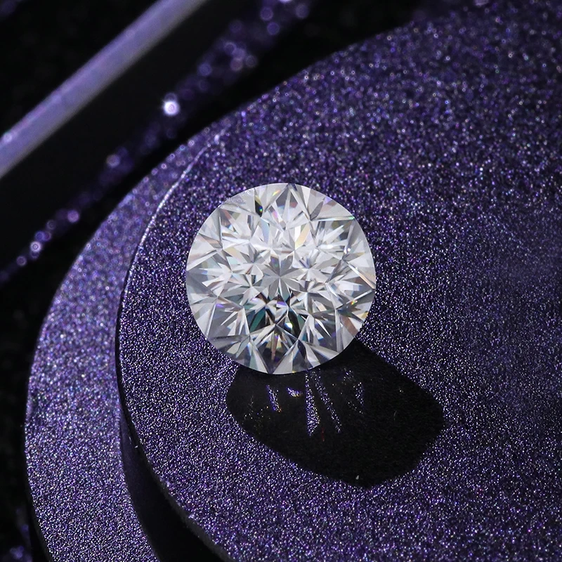 New Product 2021 Round Maple Cut Provence Moissanite Stones For Engagement Ring 1