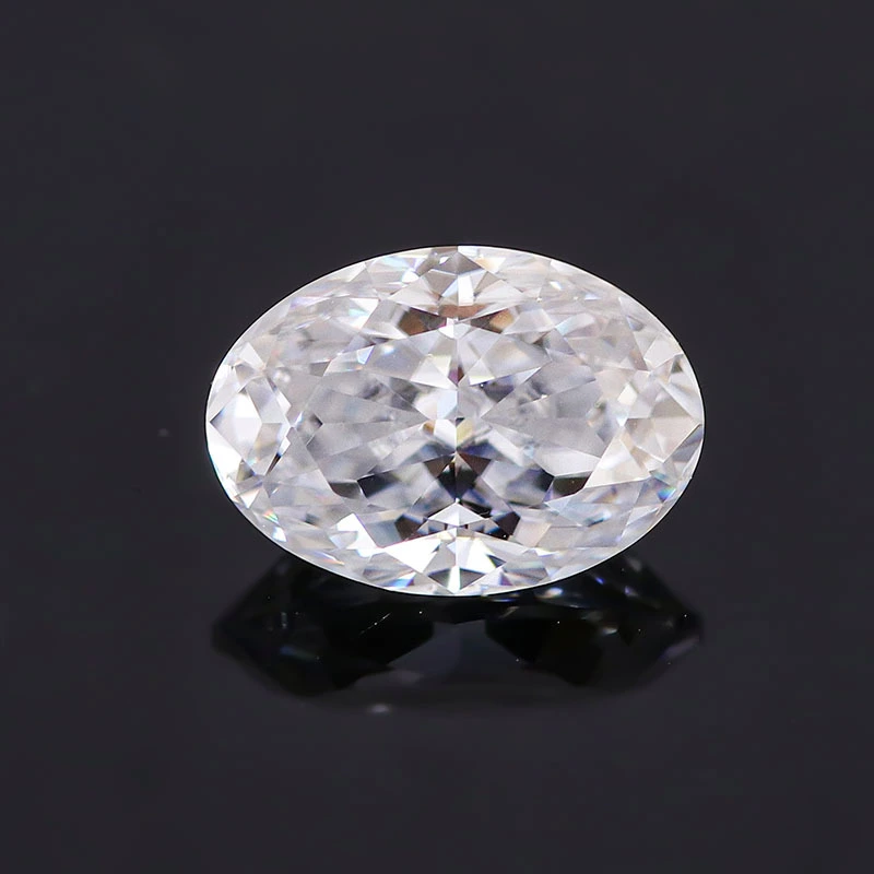 Hybride Ovale Moisanite Def VVS OVAL CUT MISSANITE DIAMANT LOBLE PERLE 8 mm Taille de gros prix 1