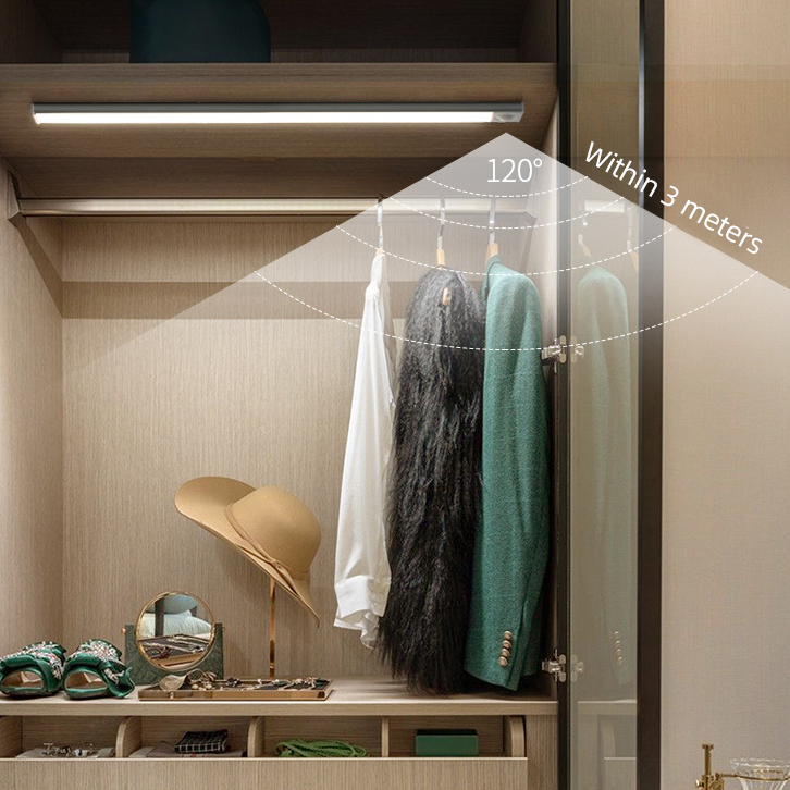 Rechargeable LED Cabinet Light Motion Sensor USB Charging Stepless Dimming For Kitchen, Bedroom, Hallway 3