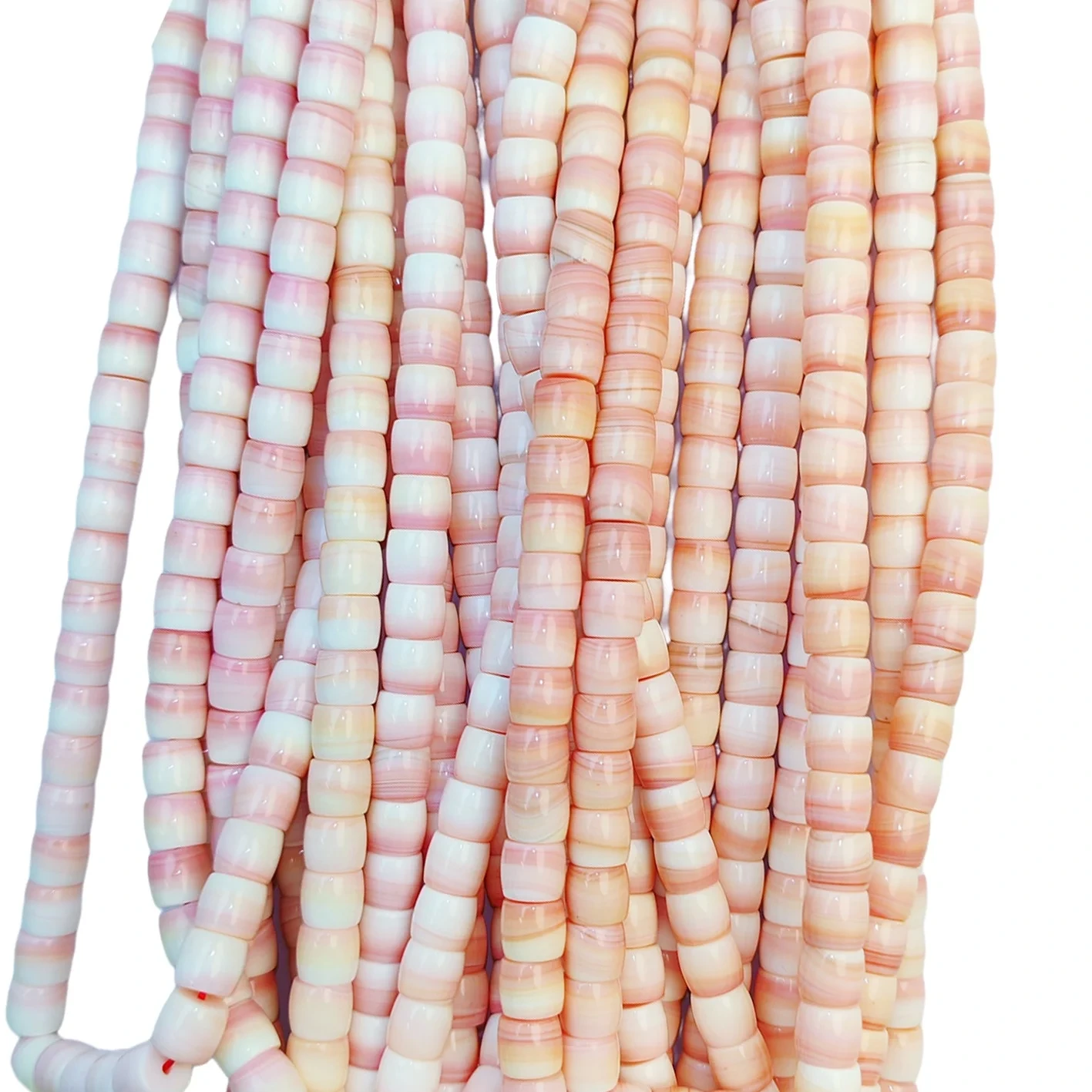 Pink Opal Barrel Beads Size 8mm Pink Gemstone Loose Beads For Jewelry Making Winter Gift 1