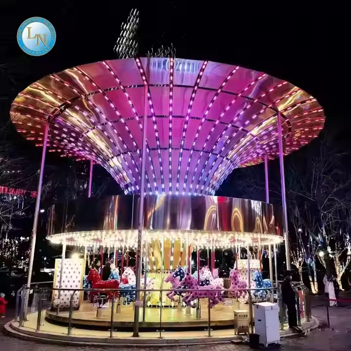 Outdoor Merry Go Round Carousel Rides - Luxury Carousel For Sale 1