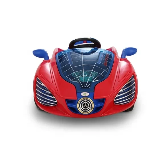 Lustiges batteriebetriebenes Auto im Spiderman-Stil, ferngesteuertes Kinder-Fahrauto 1
