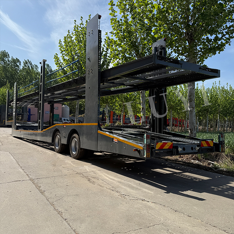 2 essieu 6 8 10 Transport de véhicule Trailer à chaud Vendre | Luyi 4