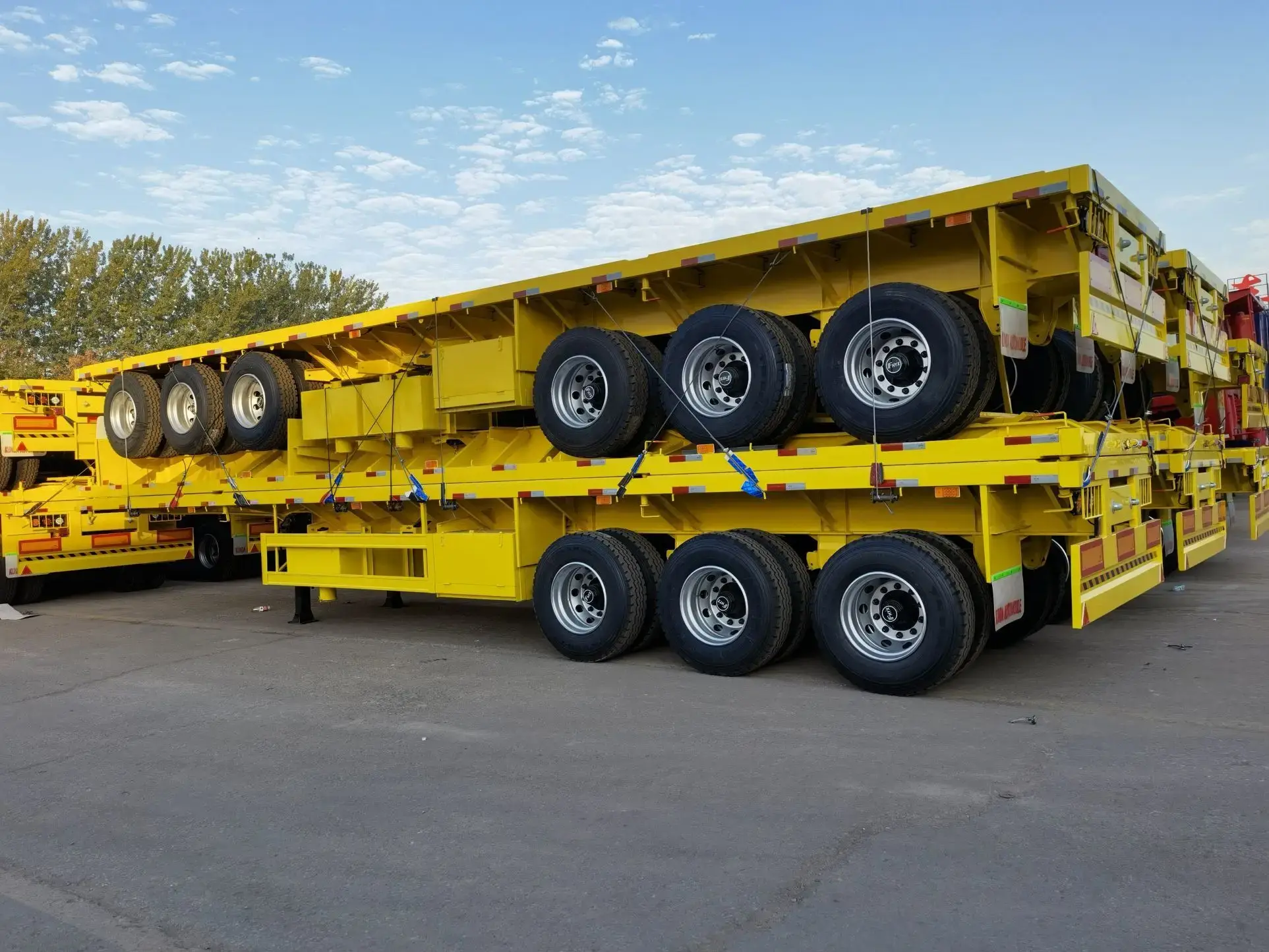 Flat Bed Trailers 1 - - KDZG Trailer Truck 3